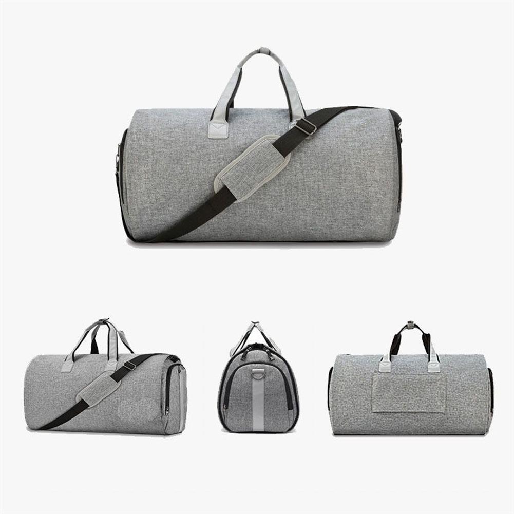 Carrying Garment Bag Large Travel Flight Duffel Bag with Shoe Compartment& Detachable Shoulder Strap for Men Women Business Trip