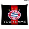 FC Bayern Munchen Custom Name Wall Tapestry Aesthetic Wall Hanging Printed Fabric Blanket Decorative Tapestries for Bedroom Living Room Home Decor