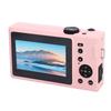 4K Digital Camera for Photography Autofocus 64MP HD Camera with 10 Filters Front Flash 3 Inch Screen Pink