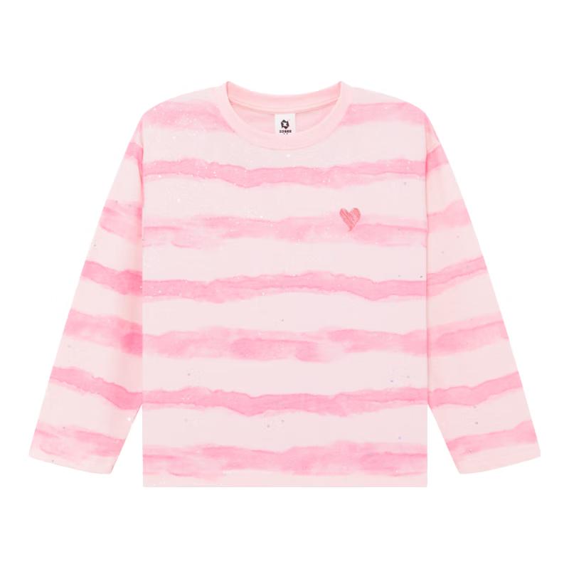 Girls  Striped Cotton Long-Sleeve T-Shirt 130