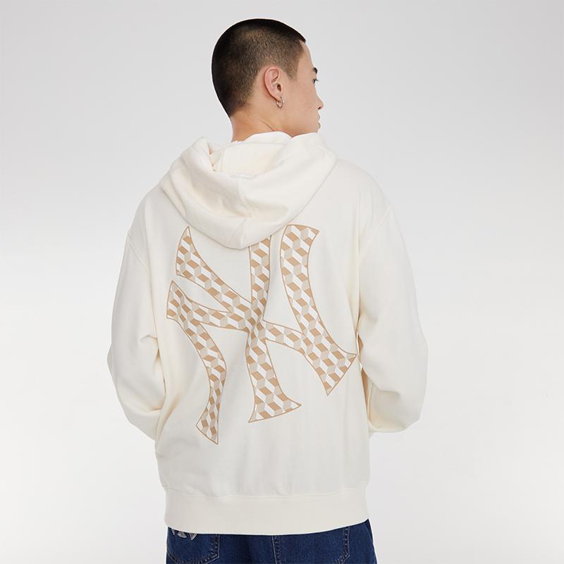 New MLB Sweatshirts Unisex Ivory White 3AHDM0334-50CRS