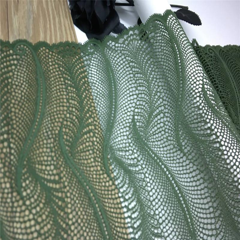 22cm Wide Elastic Lace, Hollow Elastane Spandex Lace for Lingerie, Bra, Underwear, Sewing & Crafting