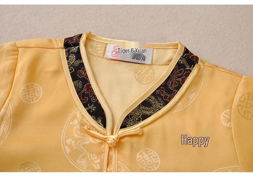 Completo Tang Suit Ricamato per Ragazzi con Drago – Stile Cinese per Esibizioni e Compleanno Kung Fu