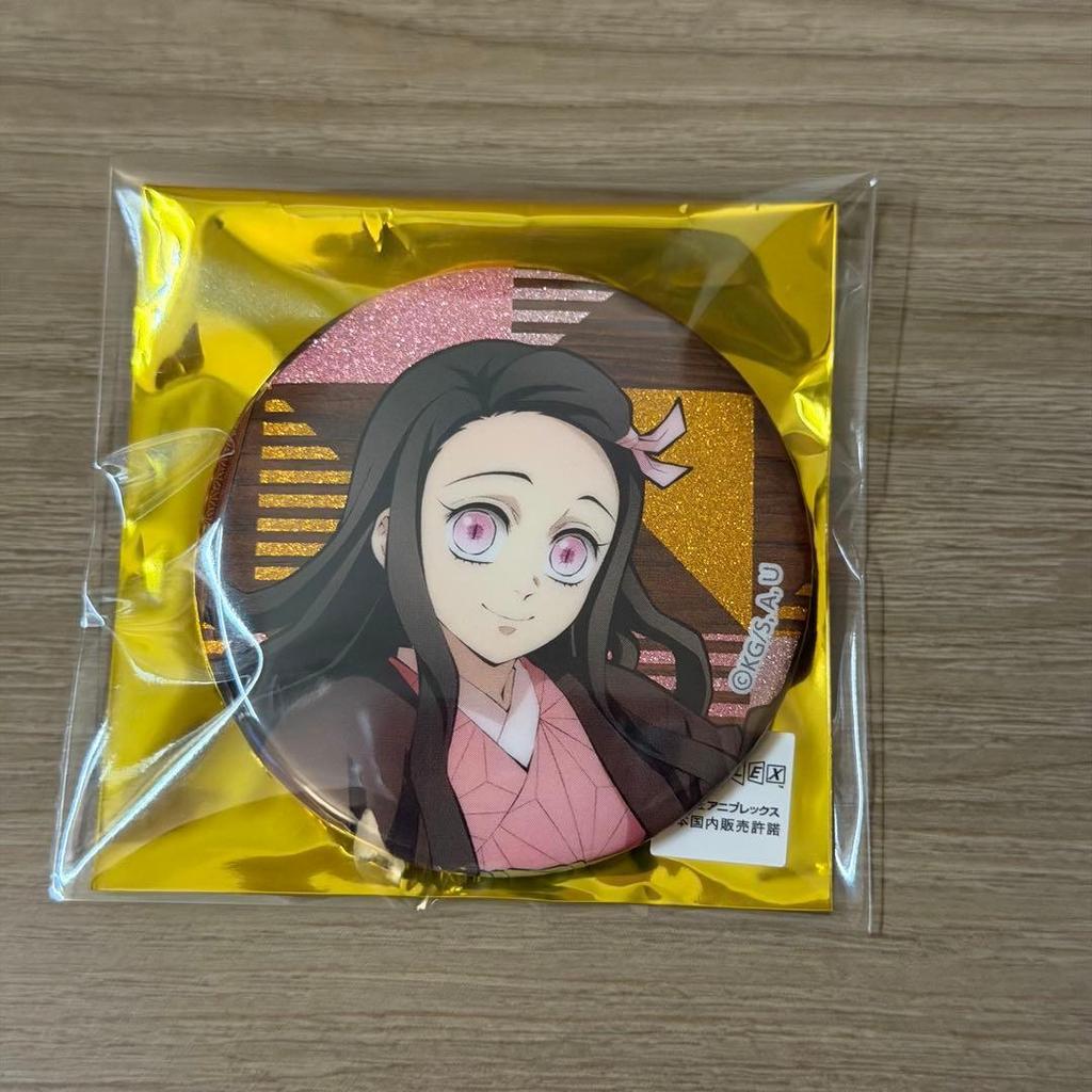 Used Demon Slayer Bandai Namco Corridor of Remembrance Guide Can Badge Rare Nezuko Kamado