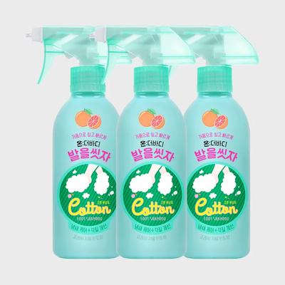 _On the Body Cotton Foot Wash Shampoo per Piedi Pompelmo 385ml X 3