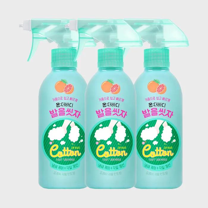 ON THE BODY _On the Body Cotton Foot Wash Foot Shampoo Grapefruit 385ml X 3