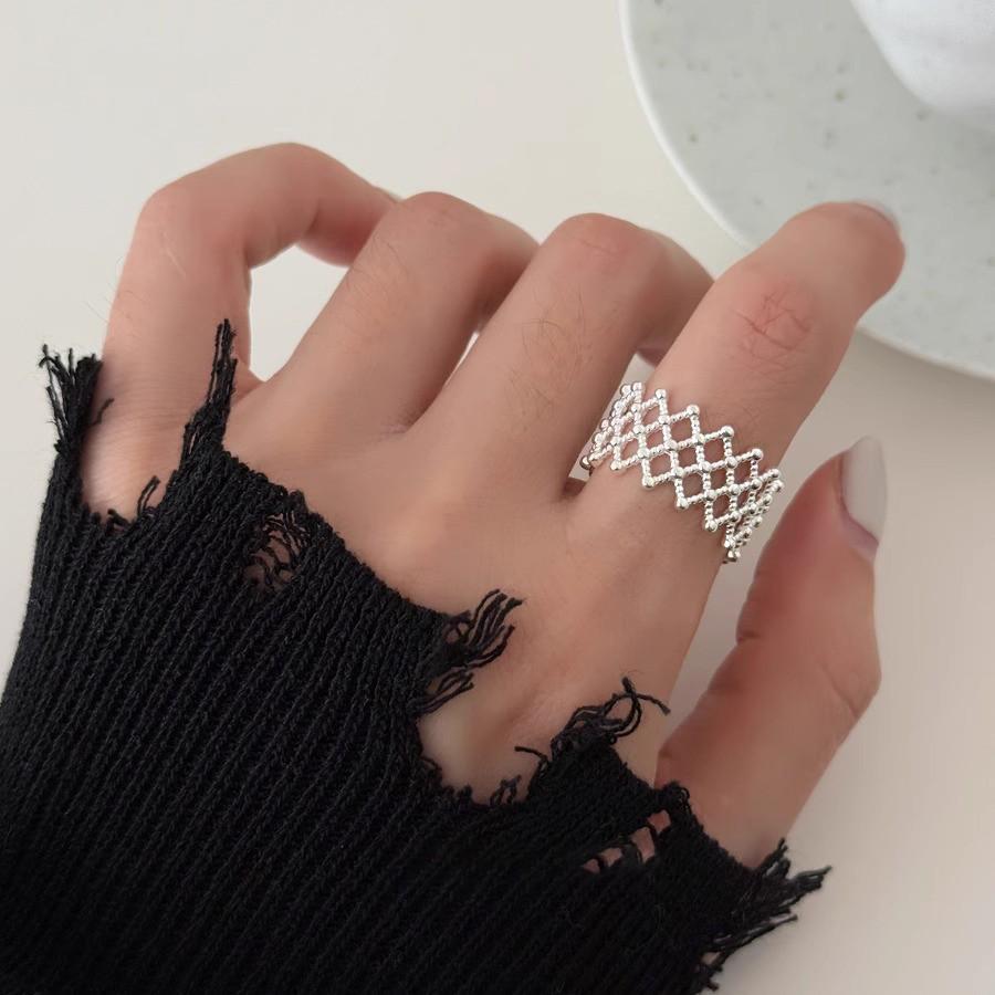 2025 New Luxe Retro Open Ring In S925 Sterling Silver with Double Pearls for Women