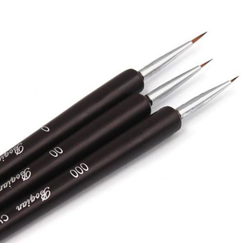 3pcs/set Dotting Painting Drawing UV Gel Liner Polish Brush Tool Nail Art Pen