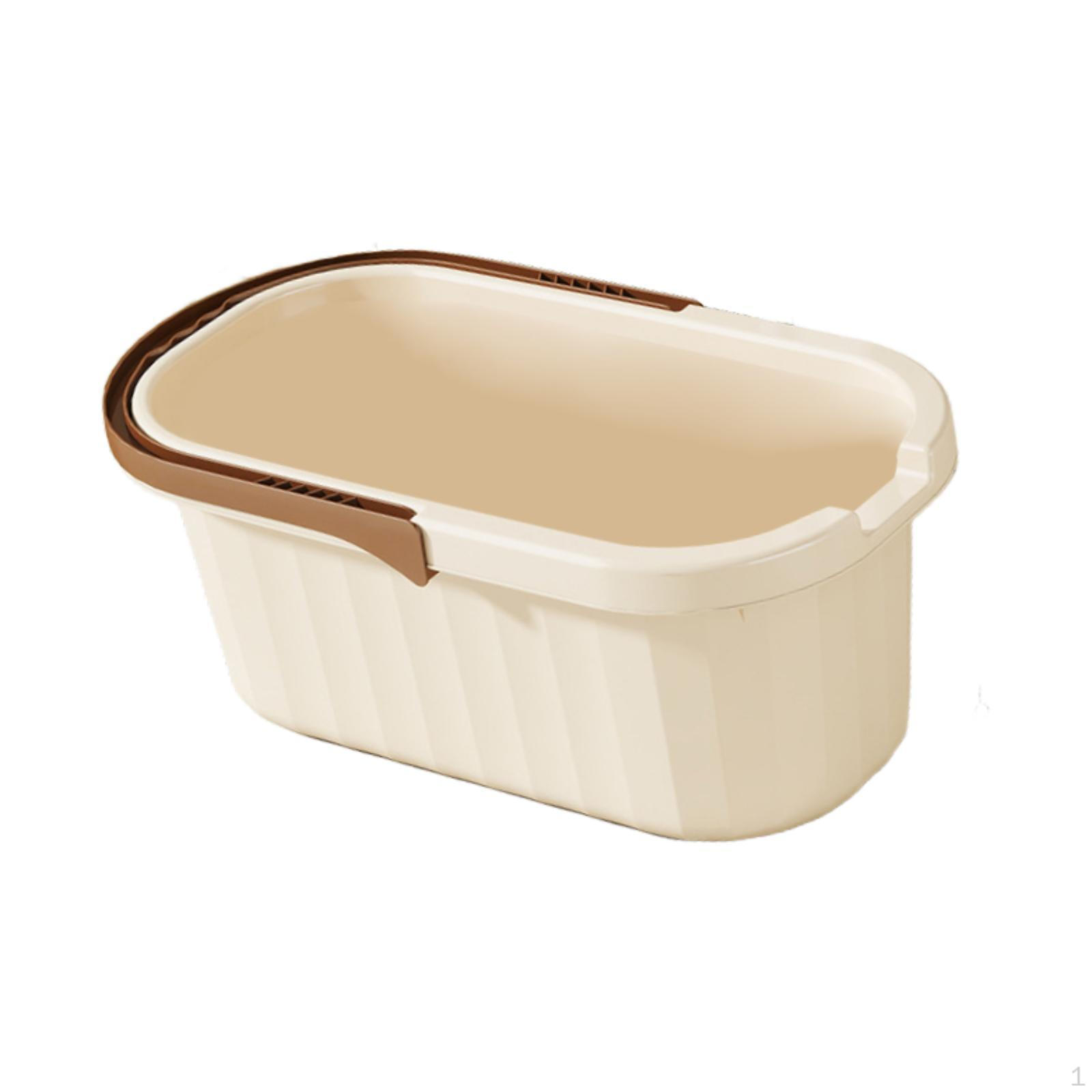 

Cleaning Bucket Car Washing Tub Lightweight Multifunctional Water Pot Pail Storage Bin for Beach small coffee