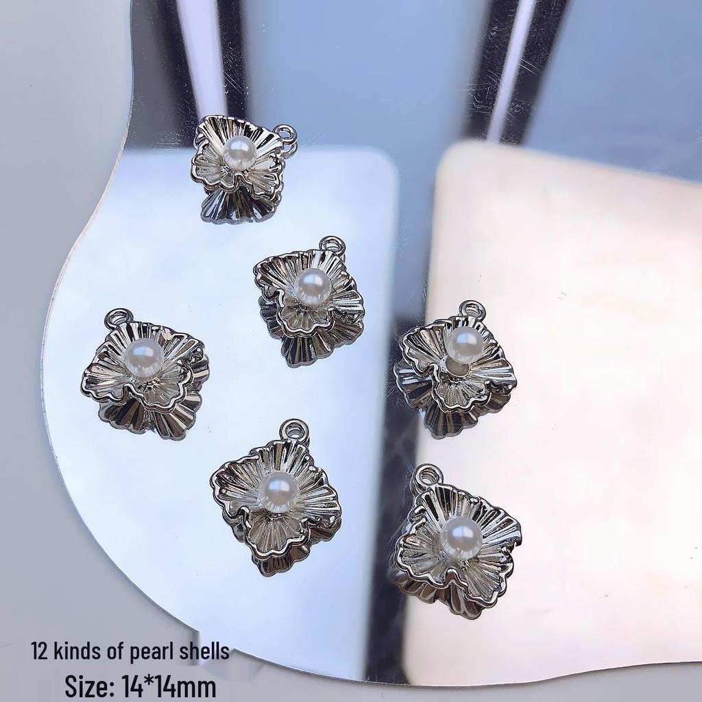 Cherry Moon Alloy Pendant Beaded Necklace & Bracelet DIY Kit