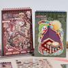 8in1 Kawaii 3D Cartoon Miniature Horror Scene Sticker Book DIY Handmake Stacking Game Sticker Creative Collage Scrapbook Sticker