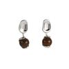 Premium French Retro Stud Earrings, Simple And Cold Inlaid Gemstone Earrings, Earrings, Women'S Fashion Versatile
