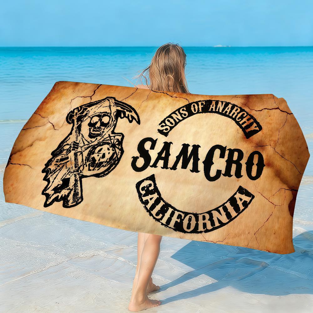 Movie S-Sons of A-Anarchy Towel Quick Drying Beach Towels Are Suitable For Swimming Pools Camping Yoga And The Gym
