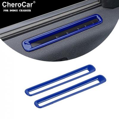 Front Interior Door Air Vent Outlet Trim Cover Ring For 2011+ Dodge Charger Blue