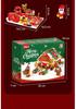Customizable 24-Style Christmas Building Block Set: Santa Claus & Gingerbread Man Ornament