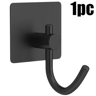 1/4Pcs Bathroom Robe Hooks Stainless Steel Towel Hanger Waterproof Hook Multi-Purpose Hanger Hook Door Bathroom Shower Kitchen