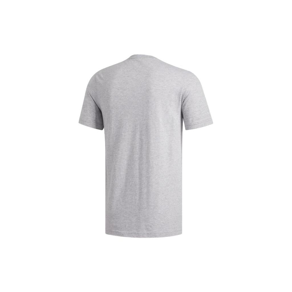 adidas T Shirts Men's Gray Crew Neck Moderate Straight Fit ED9607