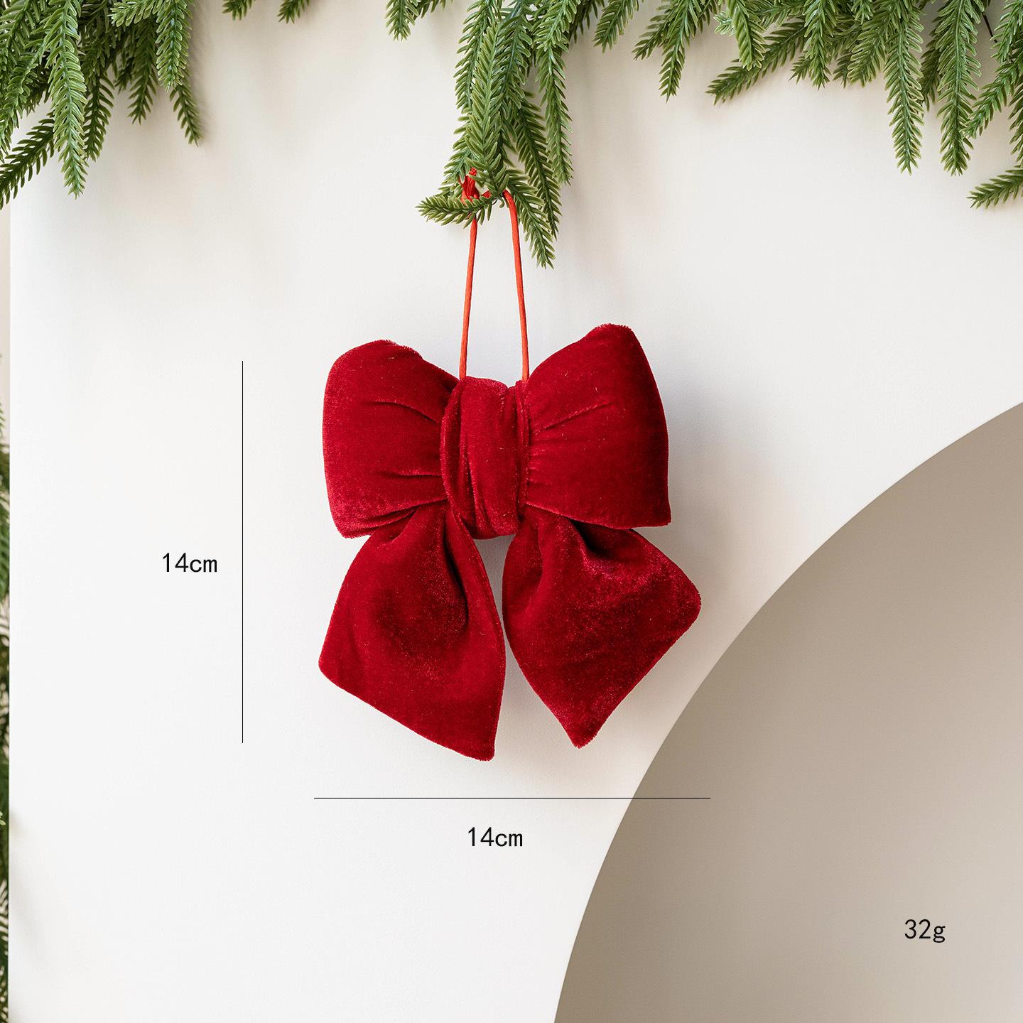 

Christmas Velvet Bow Ornament for Tree Decoration and Festive Party Scenes Crafted for Long Lasting Seasonal Use