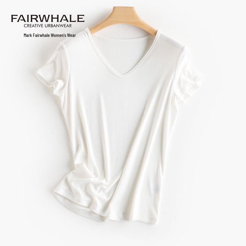 Women's V-Neck Slim-Fit Knit Short Sleeve Top