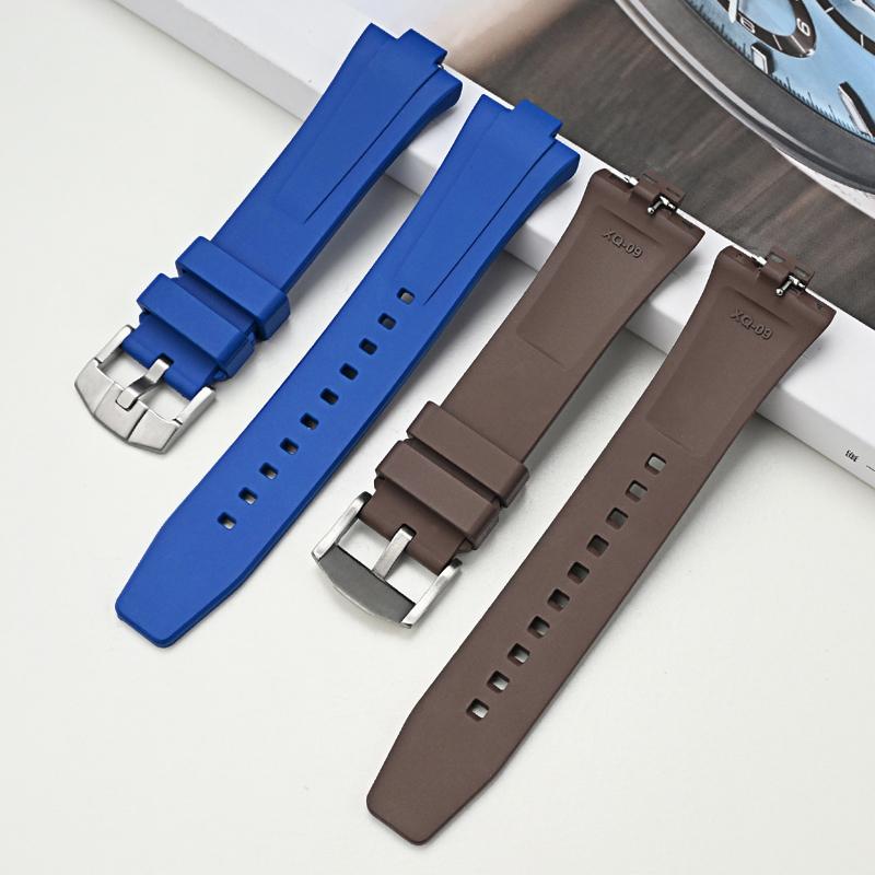 For Citizen NJ0150 NJ0151 NJ0158 Watch Fluororubber Strap FKM High Quality Watchband Men's Bracelet Quick Release Bar Wristband