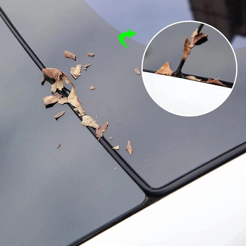 Für Tesla Model 3 Auto Windgeräuschreduzierungs-Kit Leises Dichtungs-Kit Model3 Autozubehör Schiebedach Glas Dichtungsstreifen Drei Neu 2024