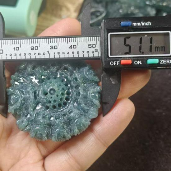 **Nine Dragons and Pearl Jade Pendant: A-Grade Natural Jadeite Carving for Men and Women**