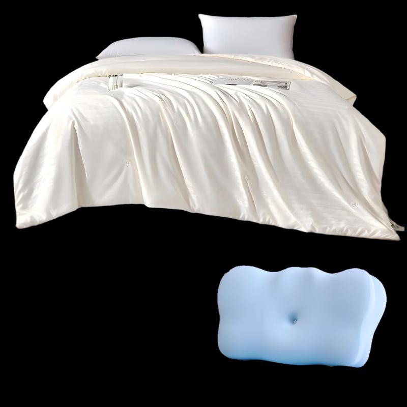 Fang Wang Tussah Silk Duvet & Pillow Set