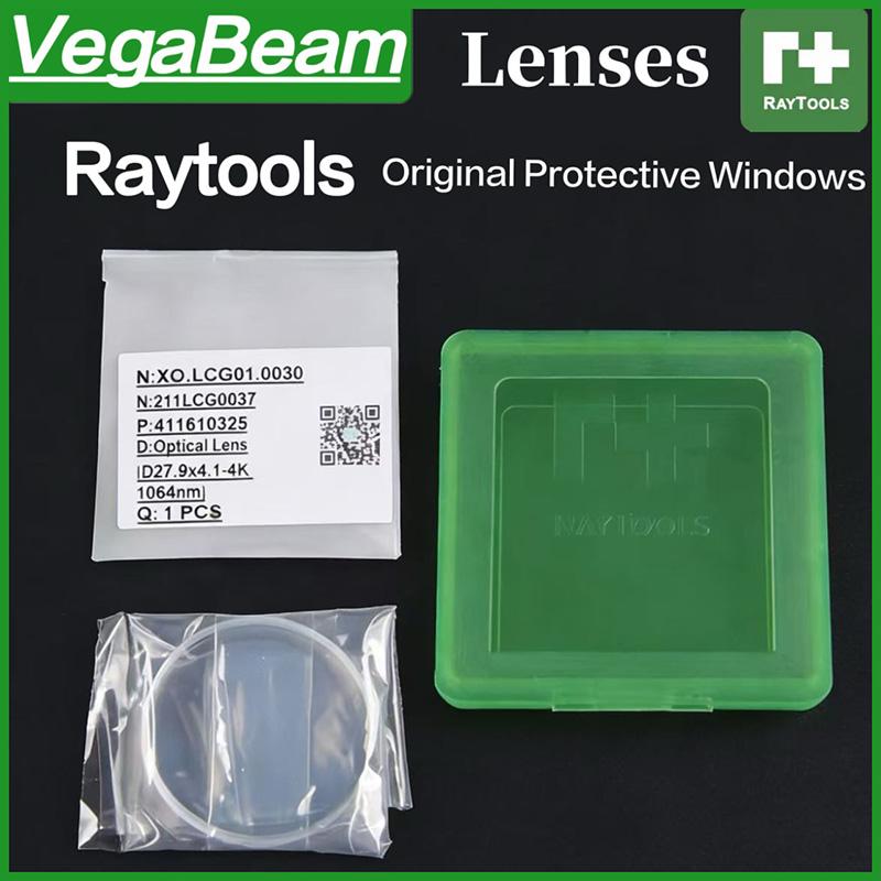 10 PCS set Raytools Original Protective Lens 37x7mm Laser Optical Protection Windows 27.9x4.1mm 211LCG0020 Fiber Cut Head Parts