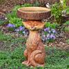 Grenzüberschreitende Gartendekoration: Waschbär & Vogel Harzfigur Wasserornament