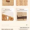 Foldable Rattan-Style Storage Basket for Home and Bedroom Organization