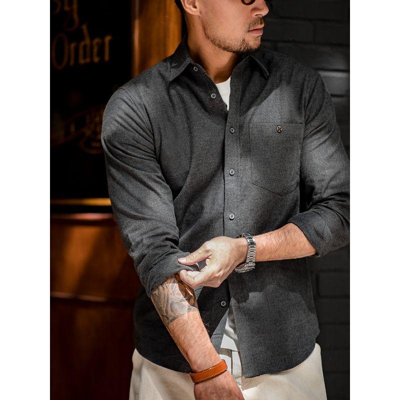 Madden Casual Flannel Business Commute Long Sleeve Tooling