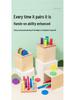 Montessori Wooden Shape & Color Sorting Toy for Ages 1-3