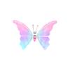 Electric Light Up Butterfly Bubble Toy Outdoor Wearable Wings with 40ml Bubble Solution for Children Play and Entertainment