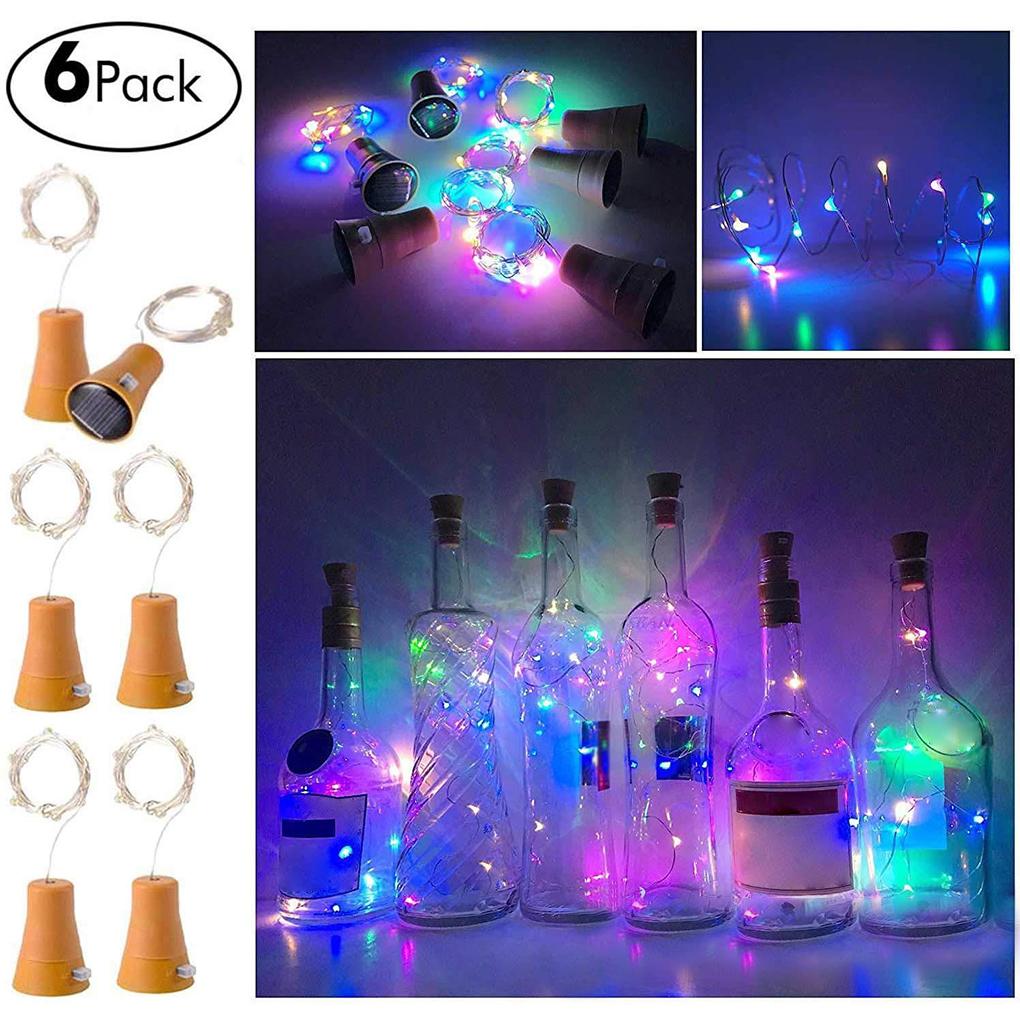 Wine Bottle Light Festival String Lamp Plastic Lamps Lighting Accessory for Holiday Christmas Party Wedding Decor