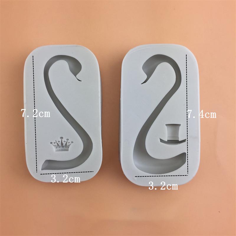 

YOMDID 3D Swan Neck Silicone Mold Cake Fondant Chocolate Mould Dessert Pastry Wings Decoration DIY Cake Tool Kitchen Accessories