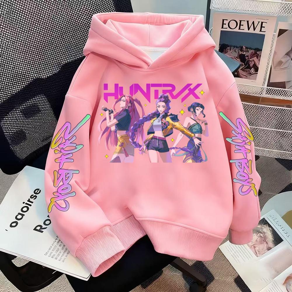 Casual Fashion Hoodie KPOP Printed Warm Winter Hoodie Hoodie Children's Hip Hop Style Sportswear High Quality Girl's Hoodie