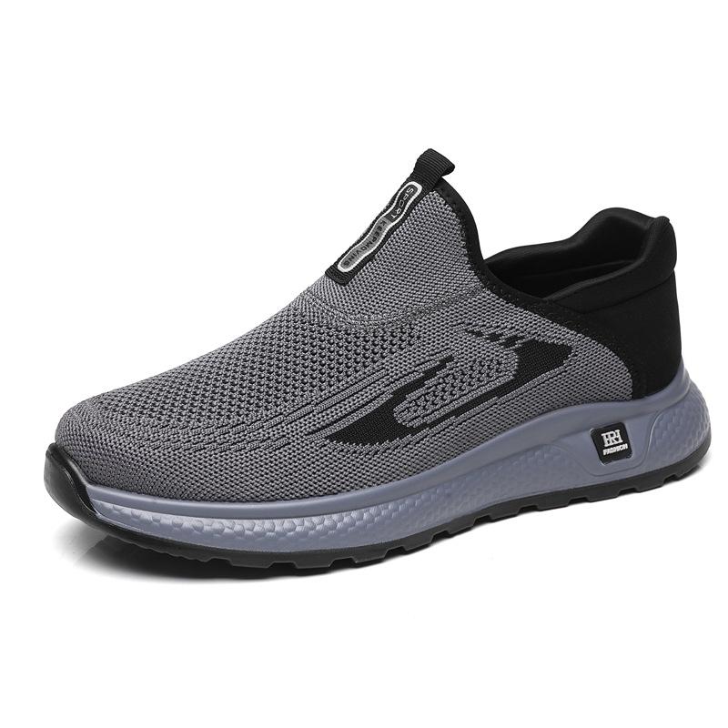 Men's shoes summer 2025 new breathable mesh shoes men's casual sports shoes soft-soled walking shoes men's 2025