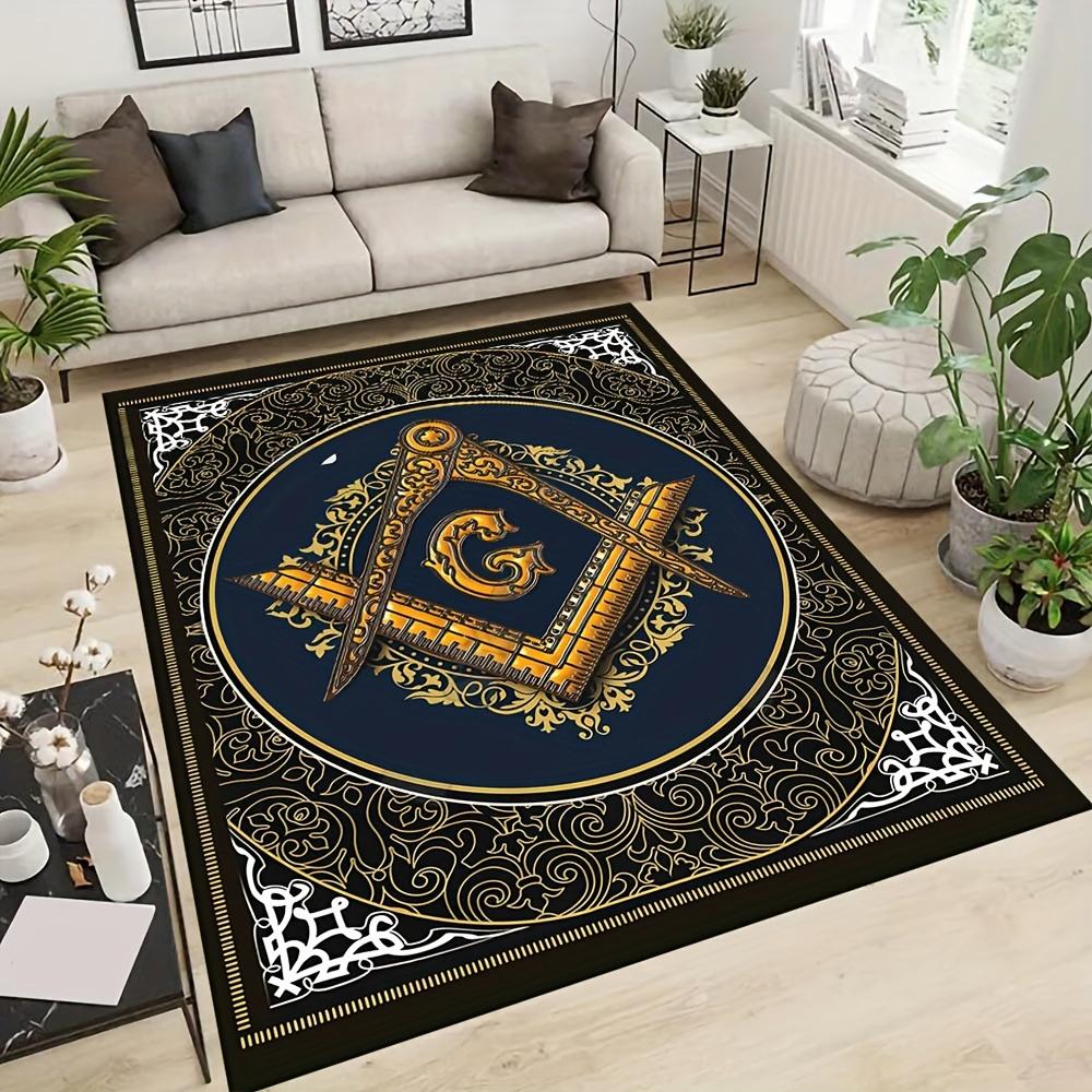 

1pc 23445704680 Pattern Carpet, Area Rug For Living Room Bedroom Room Bed Chair Laundry Entryway Corridor Yard Non-slip Outdoor Camping Rug 60cm by 90cm