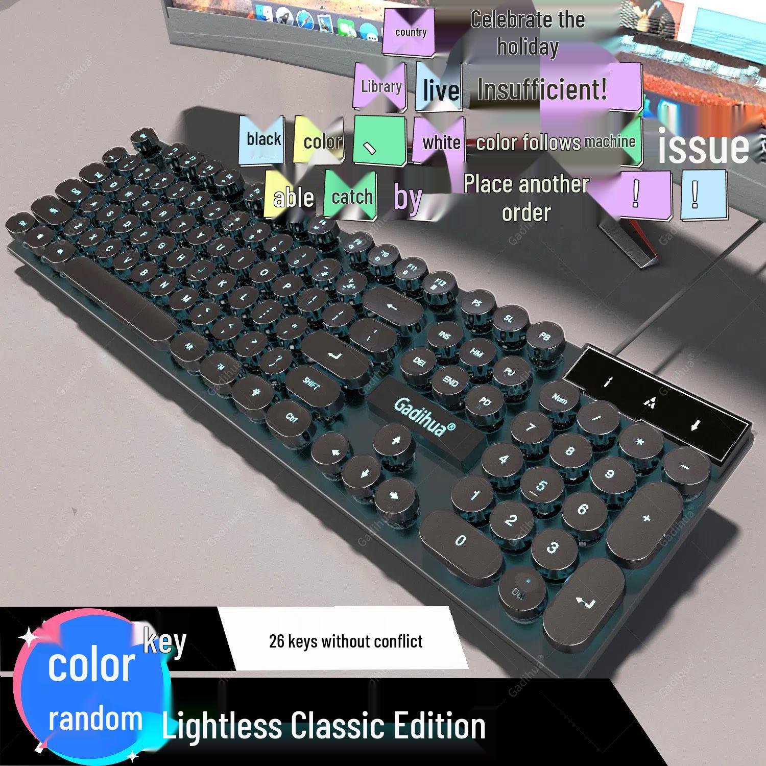 

Luminous Mechanical Gaming Keyboard & Mouse Set for PC and Mobile