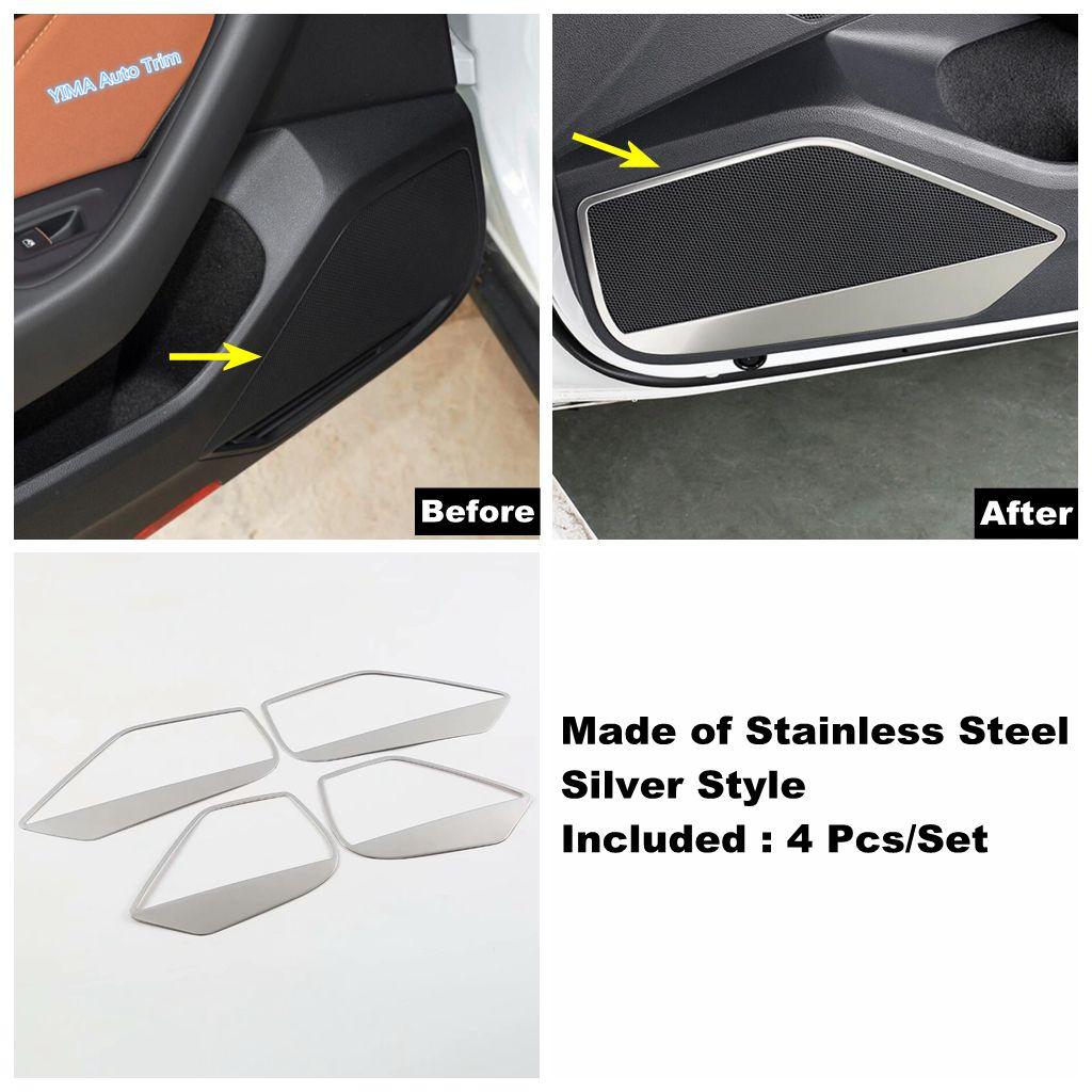 For VW Volkswagen Arteon 2018 - Car Inner Window Pillar A Stereo Speaker / Door Stereo Speaker Frame Cover Trim Accessories