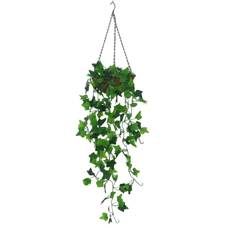 Simulation Leaf Wall Hanging Flower Dill Home Simulation Green Leaf Sweet Potato Vine Wall Decoration, Green Dill Hanging Orchid