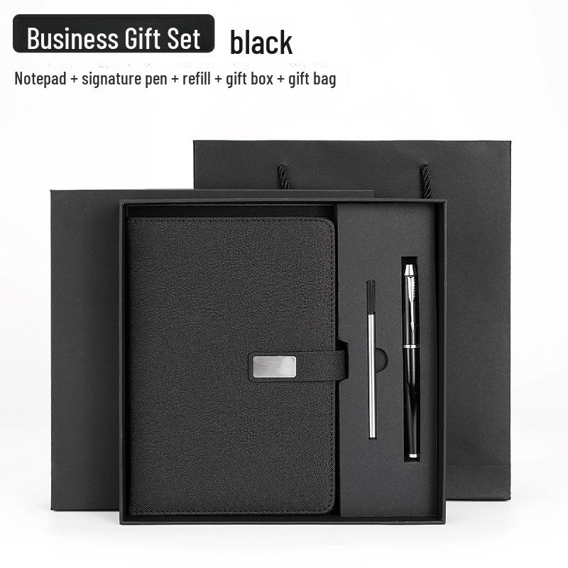 A5 Magnetlås Affärsanteckningsbok Presentförpackning med Anpassningsbar Logotyp