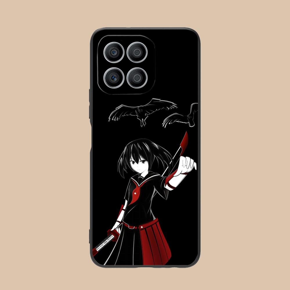 Akame Kurome Matte TPU Mobile Phone Case for Honor 90 80 70 60 50 30 20 10 9 8 7 Pro S SE Lite 5G Colorful Printing Cover