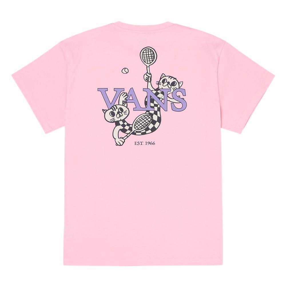 Vans Casual Soft Comfortable Skin-Friendly Short Sleeve T-Shirt Unisex Tops Pink VN000NJUEGP1