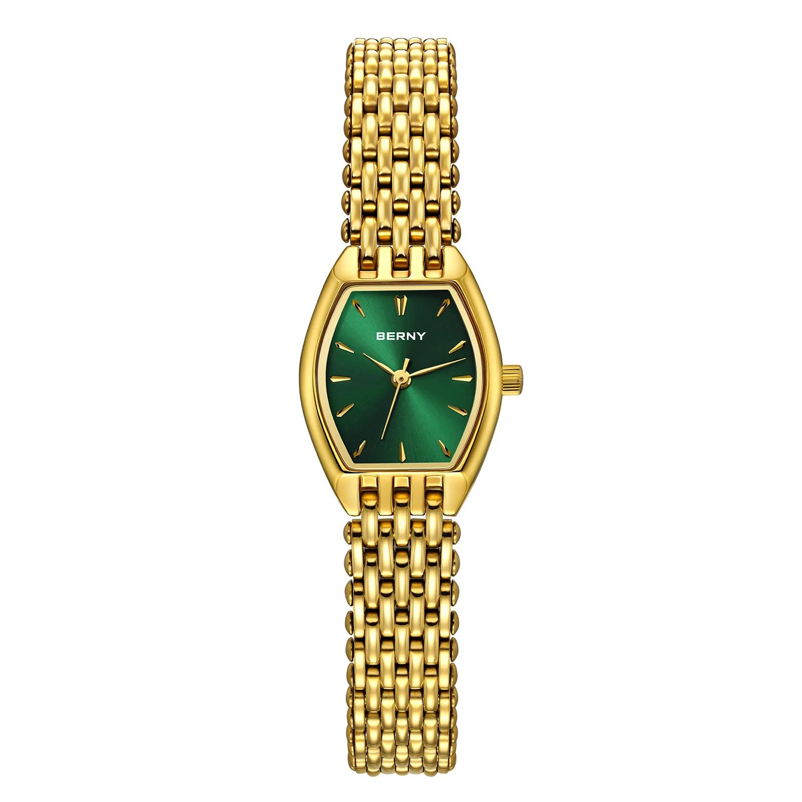BERNY Gold Women`s Watch Quartz Ultra-thin