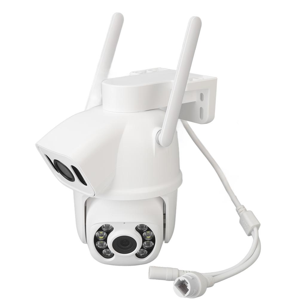 Security Camera WiFi Dual Lens 6MP Night Vision HD 110?240V Motion Detection for Home Outdoor US