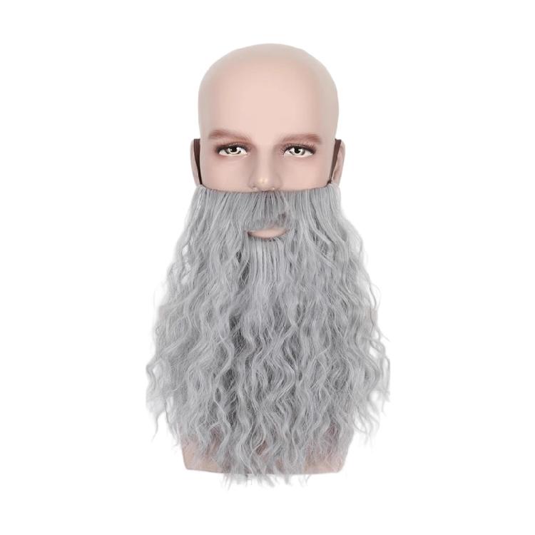 Halloween Fake Beard Funny Fake Mustaches Costume Whiskers Facials Hair Disguises Accessories with Adjustable Elastic Rope