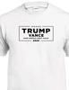 White Trump Vance 2024 Election MAGA GOP Republican Canidates Black Logo T-Shirt