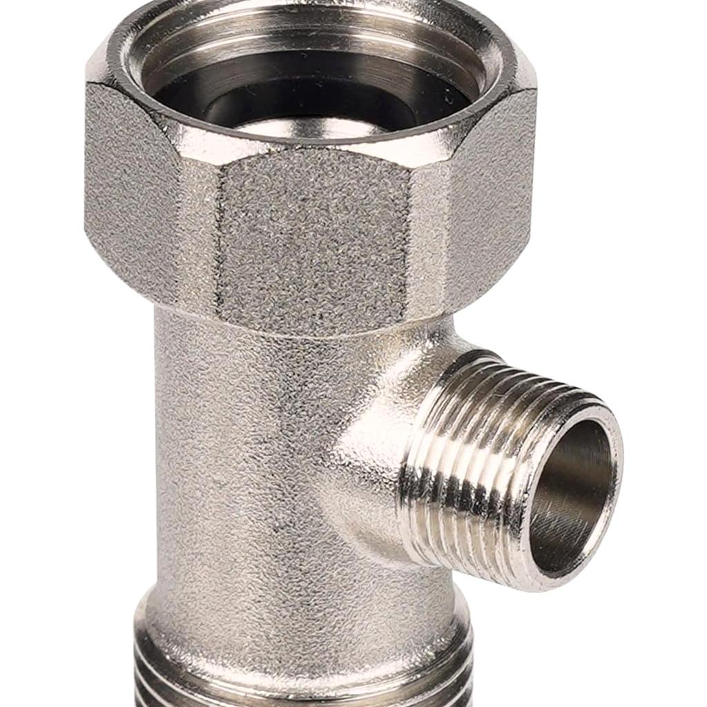 Sturdy Brass Bidet Adapter Thread With Gaskets for Campers Home Toilet Shower Head Diverters Hose Fitting Daily Use