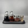 Chui Shan Hai Glass Condiment Dispenser Set